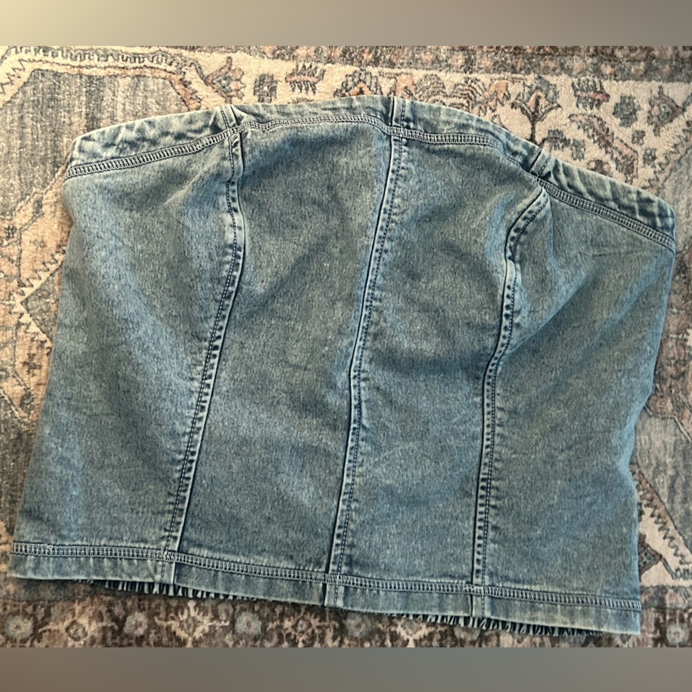 Aerie Denim Tube Top